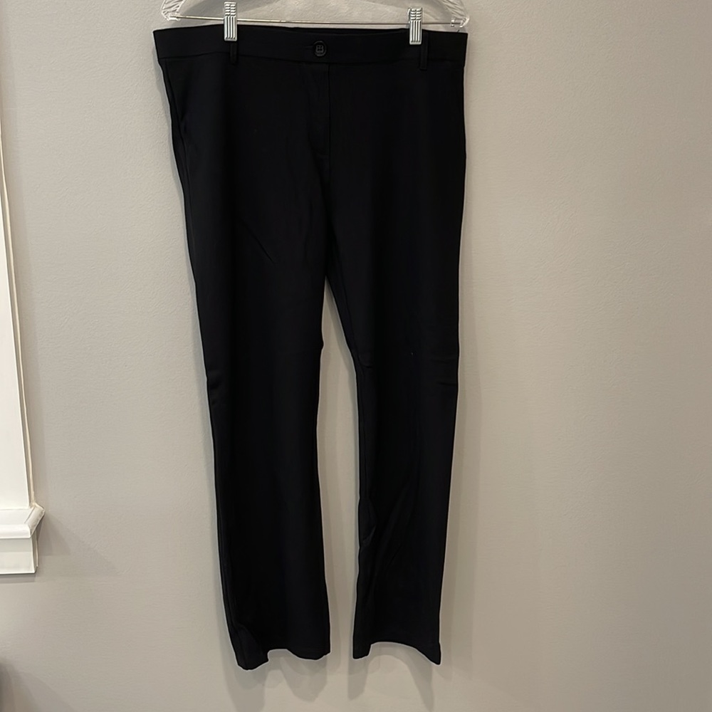 Betabrand Classic Straight Leg Dress Pant Yoga Pant.  XL Short Petite.  Black